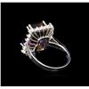 Image 3 : 7.72 ctw Ametrine and Diamond Ring - 14KT White Gold