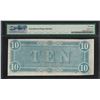 Image 2 : 1864 $10 Confederate States of America Note T-68 PMG Choice About Uncirculated 5