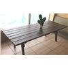 Image 2 : Large Rustic Wooden Picnic Table 8' x 3'3" x 30"H