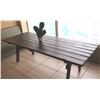 Image 3 : Large Rustic Wooden Picnic Table 8' x 3'3" x 30"H