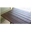 Image 7 : Large Rustic Wooden Picnic Table 8' x 3'3" x 30"H