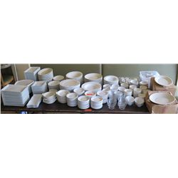 Huge Lot of Dishware: Various Sizes, Shapes, Platters, Bowls, etc.