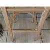 Image 10 : Round Sand Colored Granite Bar Height Table (23.5" Dia, 42" H) & Two Waymar Chairs