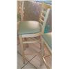 Image 8 : Qty 7 Wooden Bar Height Chairs w/Padded Seats (seat height 30.5")