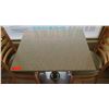 Image 2 : Granite Sand Color Table w/Metal Base (24" x 30 x 29.5" H) & Two Waymar Chairs