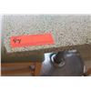 Image 3 : Granite Sand Color Table w/Metal Base (24" x 30 x 29.5" H) & Two Waymar Chairs