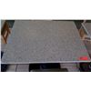 Image 2 : Granite Sand Color Table w/Metal Base (24" x 30 x 29.5" H) & Two Waymar Chairs