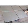 Image 1 : Qty 4 Granite Sand Color Tables w/Metal Base (24" x 30 x 29.5" H), Random Chipped Corners/Edges