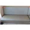 Image 1 : Long Upholstered Wall Bench, 59" wide, 17" seat height (attached to Lot 60 but can be disattached)