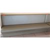 Image 1 : Long Upholstered Wall Bench, 92" wide, 19" deep, 17" seat height