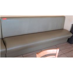 Long Upholstered Wall Bench, 92  wide, 19  deep, 17  seat height