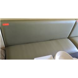 Long Upholstered Wall Bench, 62" wide, 19" deep, 17" seat height