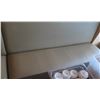 Image 3 : Long Upholstered Wall Bench," wide, 19" deep, 17" seat height