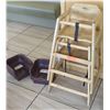 Image 1 : 2 Wooden High Chairs, 2 Booster Seats