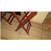 Image 4 : 2 Folding Tray Stands, 3 Large Oval Serving Trays, 6 Small Round Trays,