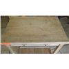 Image 2 : Rolling Butcher Block Wooden Cart w/Drawer 26" x 17" x 36"H