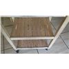 Image 3 : Rolling Butcher Block Wooden Cart w/Drawer 26" x 17" x 36"H