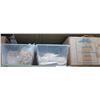 Image 4 : Misc. Glass Bowls, Glass Shooters, Boxes of Plastic Forks & Spoons