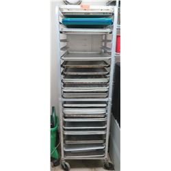 Rolling Sheet Pan Rack/Speedrack w/Sheet Pans 20.5  x 26 D x 69 H