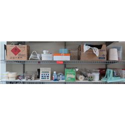 Contents of Shelves: Supplies, etc. (shelves not included)