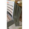 Image 3 : Qty 7 Aged Teak Chairs w/ Aluminum Frames