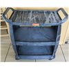 Image 1 : Plastic Rolling Utility Cart, Approx. 30" x 17.5" x 35"H