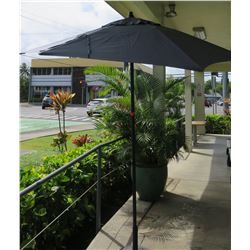 Qty 4 Black Patio Umbrellas with Base