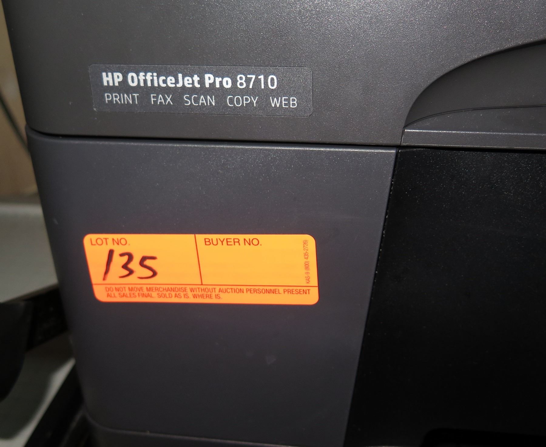 HP OfficeJet Pro 8710 Printer Copier Scanner