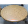 Image 2 : Keystone Ridge Round Metal Table, Wood-Look Wrap, 30.5"H x 40" Dia