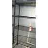 Image 3 : 4 Wire Shelving Units (2 blacks 35.5 x 16, 1 black 35.5 x 18, green 60x24), All Approx. 6' (green is
