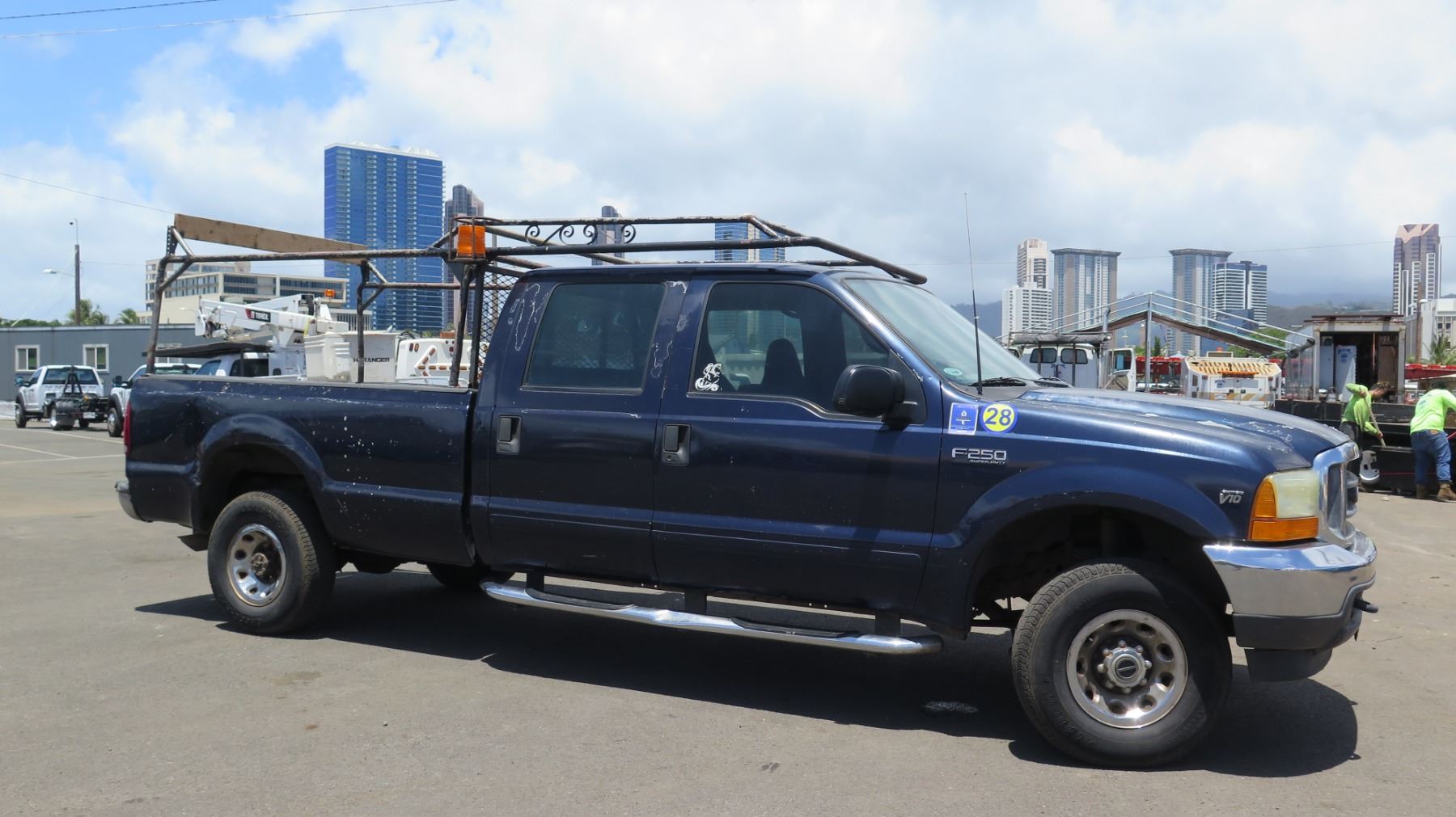 01 Ford F-250 Super Duty Truck -4 Door Pipe Rack Triton V10 Motor