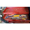 Image 3 : RED BEACH TOOL BOX W/ CONTENTS