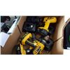 Image 3 : THREE DEWALT 18 VOLT DRILLS WITH BATTERIES AND 5 CHARGERS