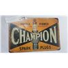 Image 1 : NEW 8 X 12 INCH CHAMPION SPARKPLUG TIN SIGN