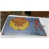 Image 1 : NEW 8 X 12 INCH SHELL TIN SIGN