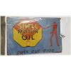 Image 2 : NEW 8 X 12 INCH SHELL TIN SIGN