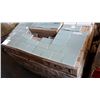 Image 2 : SKID OF ASSORTED WHITE PORCELAIN TILE MOULDING, TEAL SUBWAY TILES, ETC.