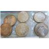 Image 2 : SIX EARLY 1960S CANADIAN SILVER DOLLARS