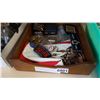 Image 1 : TRAY OF MENS COLLECTIBLES, CUFFLINKS, FLAG, ETC.