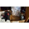 Image 1 : WELCOME BEAR, SEED JAR, AND CERAMIC CLOCK