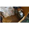 Image 3 : WELCOME BEAR, SEED JAR, AND CERAMIC CLOCK