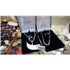 Image 1 : 2 RHINESTONE NECKLACES IN GIFT BOXES