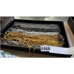 TRAY OF VARIOUS NEW NECKLACES