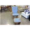 Image 1 : BUTTON BACK GLIDER W/ OTTOMAN