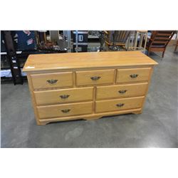 OAK 7 DRAWER DRESSER