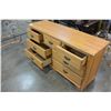 Image 3 : OAK 7 DRAWER DRESSER