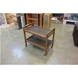 OAK TEA TROLLEY