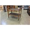 Image 2 : OAK TEA TROLLEY
