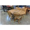 Image 1 : ROUND OAK PAWFOOT DINING TABLE W/ 4 CHAIRS IRS