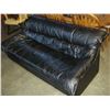 Image 2 : BLACK LEATHER SOFA AND LOVESEAT